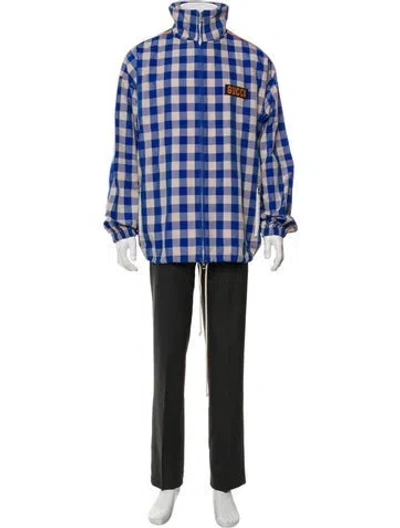 Pre-owned Gucci Interlocking G Logo Parka In Blue