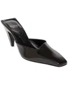 Gucci Interlocking G Logo Plaque Leather Mule