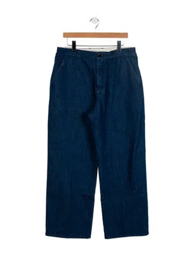 Pre-owned Gucci Interlocking G Logo Relaxed Fit Jeans In Blue