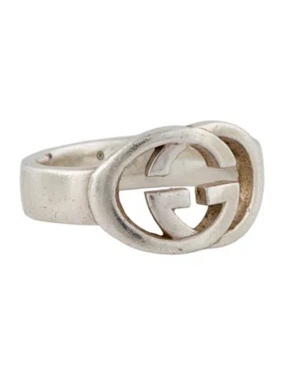 Pre-owned Gucci Interlocking G Logo Ring In Multi