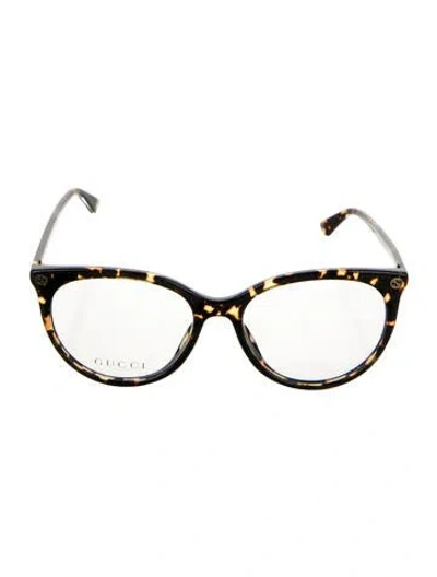 Pre-owned Gucci Interlocking G Logo Round Eyeglasses W/ Tags