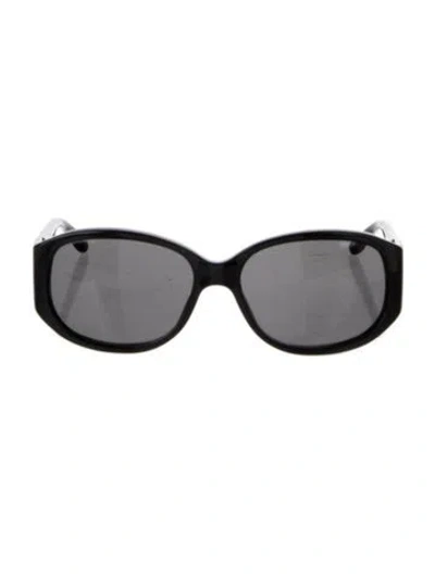 Pre-owned Gucci Interlocking G Logo Round Sunglasses In Black