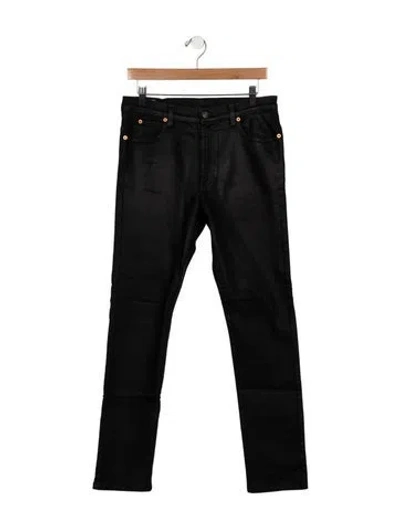 Pre-owned Gucci Interlocking G Logo Skinny Jeans In Black