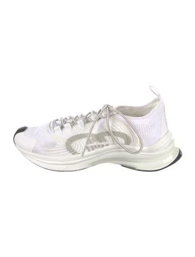 Pre-owned Gucci Interlocking G Logo Sneakers In White