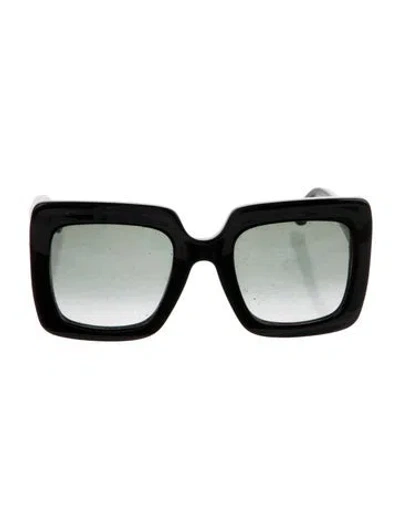 Pre-owned Gucci Interlocking G Logo Square Sunglasses In Black