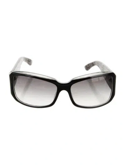 Pre-owned Gucci Interlocking G Logo Square Sunglasses In Black