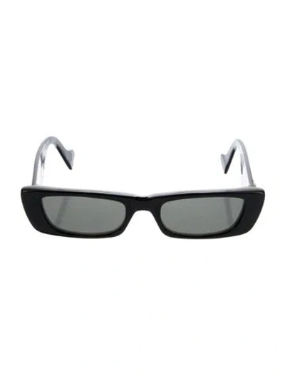 Pre-owned Gucci Interlocking G Logo Square Sunglasses In Black
