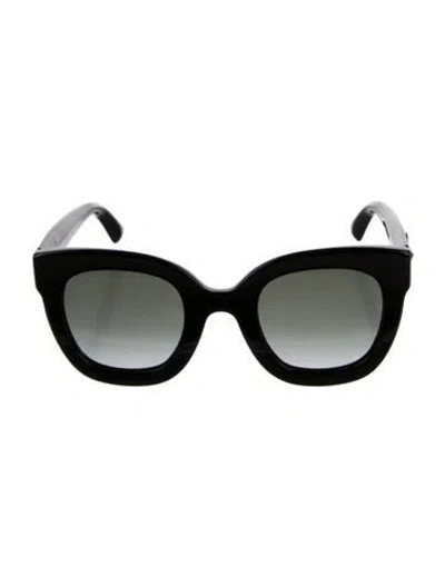 Pre-owned Gucci Interlocking G Logo Square Sunglasses In Black
