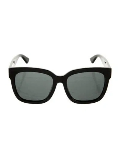 Pre-owned Gucci Interlocking G Logo Square Sunglasses In Black
