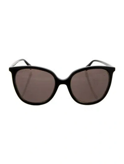 Pre-owned Gucci Interlocking G Logo Square Sunglasses In Black