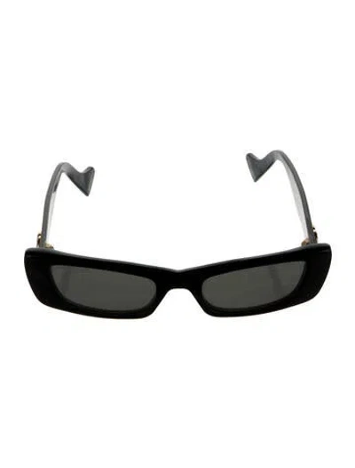 Pre-owned Gucci Interlocking G Logo Square Sunglasses In Black