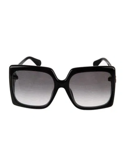 Pre-owned Gucci Interlocking G Logo Square Sunglasses In Black