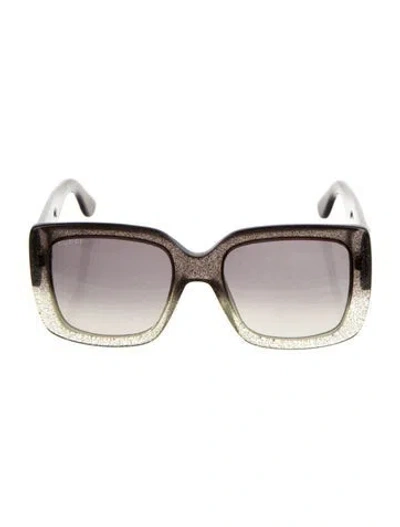 Pre-owned Gucci Interlocking G Logo Square Sunglasses In Gray