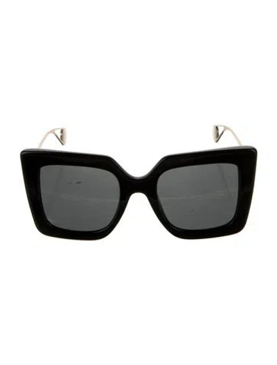 Pre-owned Gucci Interlocking G Logo Square Sunglasses W/ Tags In Black