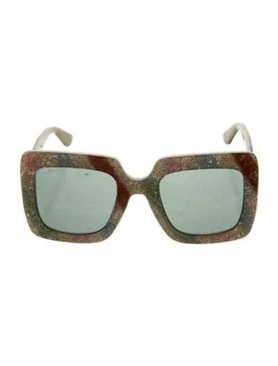 Pre-owned Gucci Interlocking G Logo Square Sunglasses W/ Tags In Neutral
