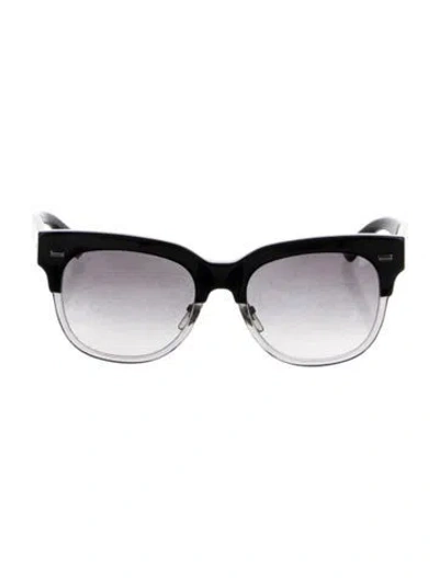 Pre-owned Gucci Interlocking G Logo Wayfarer Sunglasses In Black