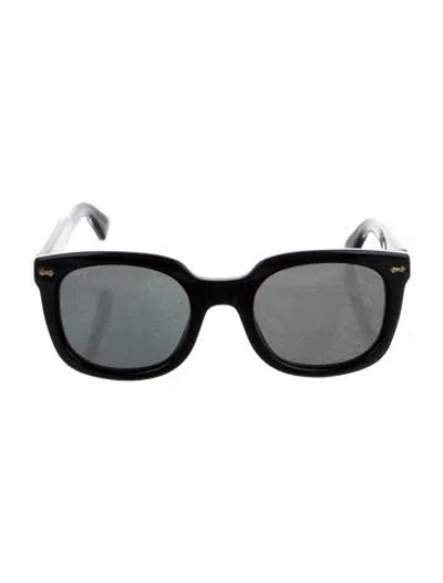 Pre-owned Gucci Interlocking G Logo Wayfarer Sunglasses In Black