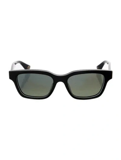 Pre-owned Gucci Interlocking G Logo Wayfarer Sunglasses In Gray