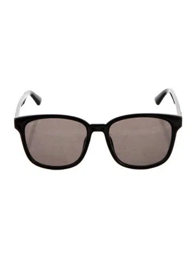 Pre-owned Gucci Interlocking G Logo Wayfarer Sunglasses W/ Tags In Black