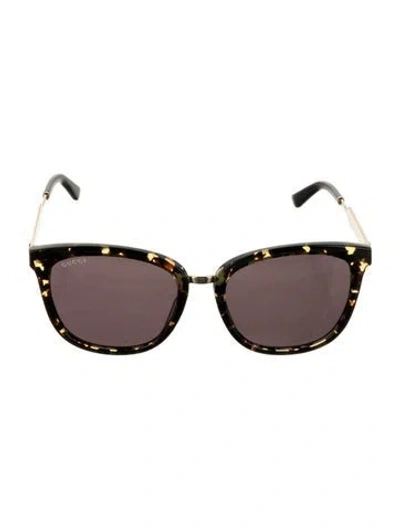 Pre-owned Gucci Interlocking G Logo Wayfarer Sunglasses W/ Tags In Yellow