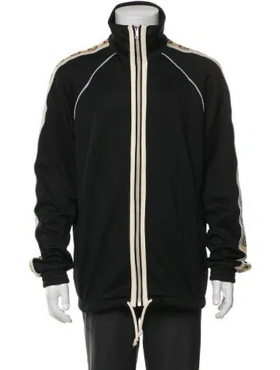 Pre-owned Gucci Interlocking G Logo Windbreaker In Black