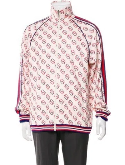 Pre-owned Gucci Interlocking G Logo Windbreaker In Neutral