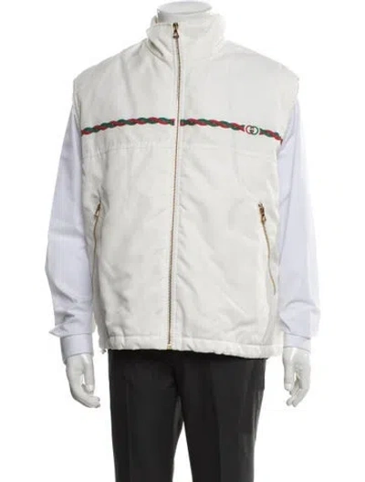 Pre-owned Gucci Interlocking G Logo Windbreaker In Neutral