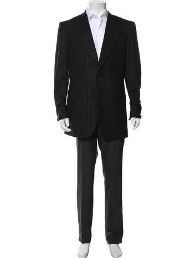 Pre-owned Gucci Interlocking G Logo Wool Blazer In Multi