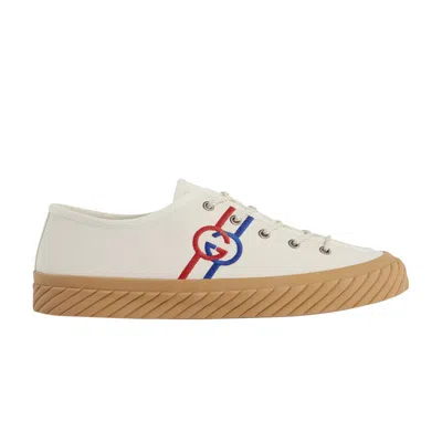 Pre-owned Gucci Interlocking G Low 'beige' | Cream | Men's Size 11 In White