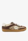 Gucci Interlocking G Low-top Sneakers In Brown