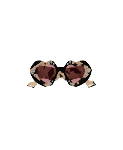 Gucci Interlocking G Marble-pattern Sunglasses In Multicolor