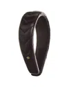 Gucci Interlocking G Matelasse Leather Headband In Black