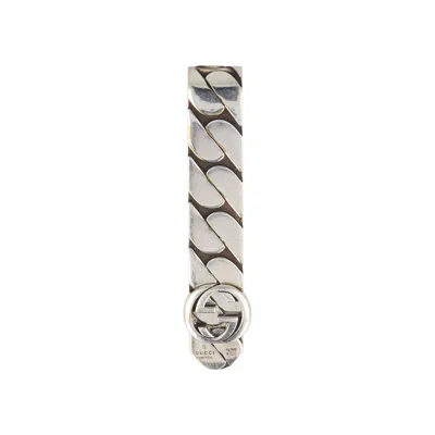 Pre-owned Gucci Interlocking G Money Clip 'silver' | Men's Size Onesize