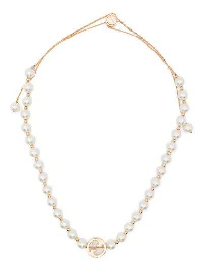 Gucci Interlocking-g Necklace In Gold
