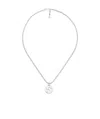 Gucci Interlocking G Sterling-silver Pendant Necklace In Metallic