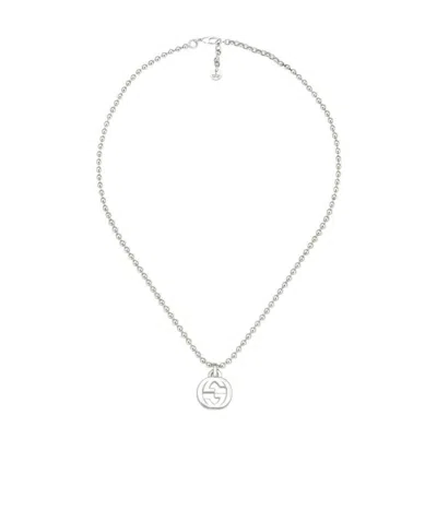GUCCI INTERLOCKING G NECKLACE IN SILVER