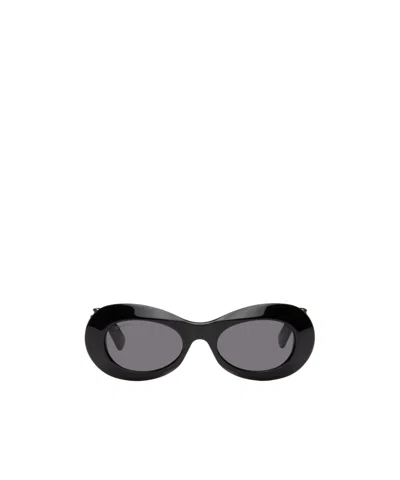 GUCCI GUCCI EYEWEAR OVAL FRAME SUNGLASSES