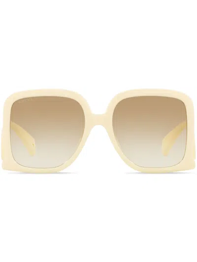 GUCCI INTERLOCKING-G OVERSIZE-FRAME SUNGLASSES