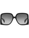 Gucci Womens Black Gc002056 Gg1326s Rectangle-frame Acetate Sunglasses In Schwarz