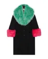 Gucci Interlocking G Oversized Coat In Black