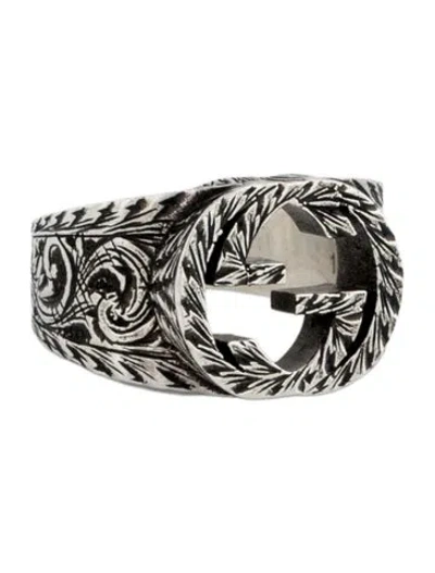 Pre-owned Gucci Interlocking G Paisley Cocktail Ring In Multi
