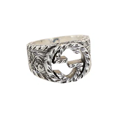 Pre-owned Gucci Interlocking G Paisley Silver Ring 'silver' | Men's Size 17