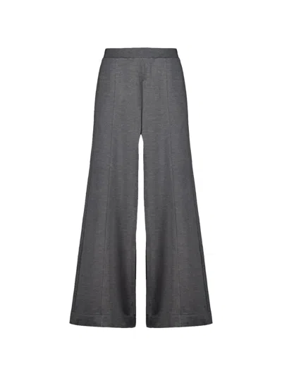 Gucci Interlocking G Palazzo Pants In Grey