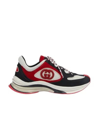 Gucci Interlocking G Panelled Sneakers In Multicolor