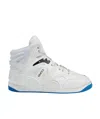 Gucci Interlocking G Patch Basket Sneakers In White
