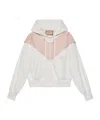 Gucci Interlocking G-patch Cotton Sweatshirt In White