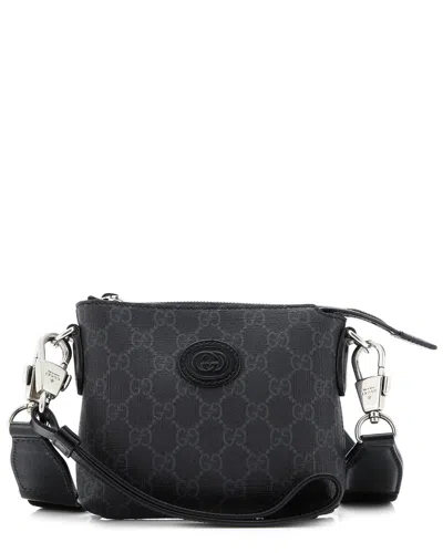 Gucci Interlocking G Patch Wristlet Messenger Bag Gg Coated Canvas Mini  (authentic Pre-loved)