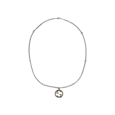 Pre-owned Gucci Interlocking G Pendant Necklace 'silver' | Women's Size Onesize