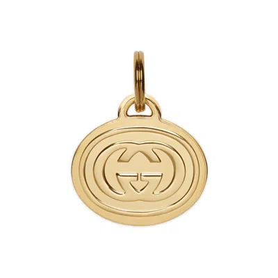 Gucci Interlocking G Pet Tag In Gold