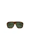 Gucci Interlocking G Pilot-frame Sunglasses In Green